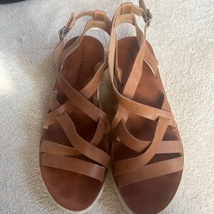Lucky brand brown wedges